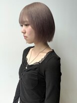 ロックス バイ マグ 松本(rocks BY MAG)&nbsp;ブリーチハイトーンピンクベージュミニボブ×20代30代可愛い