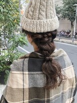 デコヘアー キートス(DECO HAIR kiitos)&nbsp;ニット帽の編みおろしアレンジ