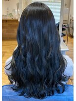 エイチエムヘアーホーム 池袋2号店(H M hair home)&nbsp;ダークアッシュ　サファイアブルー
