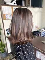 ヘアー リードレス(hair Re:dress)&nbsp;大人かわいい小顔ハイライトカラー透け感ストレート