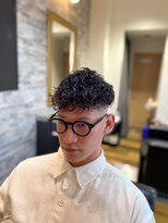 グロウヘアワークス(grow hair works)&nbsp;スパイラルパーマ×メンズカット