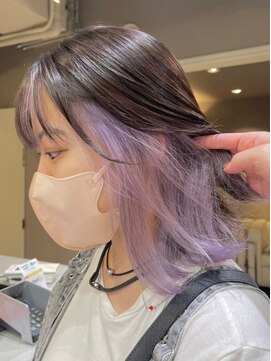 ベレーザ 渋谷(BELEZA) ba1398ホワイトラベンダーブリーチオンカラーコリアンスタイル