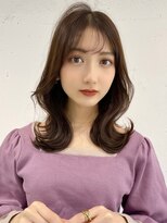 ルームバイシー 新宿(Loom. by Sea)&nbsp;くびれヘア/グレージュカラー/韓国風前髪/斜めバング
