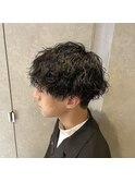 【お洒落男子必見】波巻きパーマ×重めマッシュ