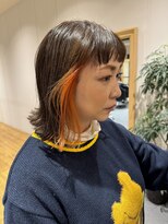 レックスヘアーインターナショナル(ReX HAIR INTERNATIONAL) 【中野　倫大朗】earring color×bob