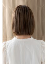 カバーヘア ブリス 上尾西口店(COVER HAIR bliss) シルキーベージュ前下がり切りっぱなしボブZ上尾20代30代40代