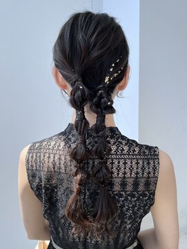 ロンド 表参道店(Lond) アシンメトリがお洒落で可愛い!!!ツウィン編み下ろし