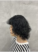 ハードパーマくるくるパーマ