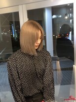 ジゼル 小倉(GiseL)&nbsp;ミルクティーベージュ/切りっぱなしボブ