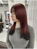 韓国風レイヤーカット顔まわりくびれオルチャン梅田