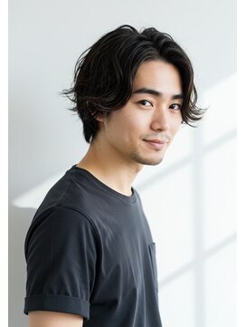 フォト 新宿(foto) 毛流れニュアンスパーマ/センターパート★