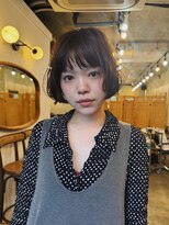 ヒュージ 表参道(huge)&nbsp;ショートボブ/ミニボブ/ニュアンスパーマ/顔周りカット/20代30代