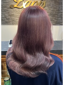 ラピス 横浜(Lapis) ラベンダーパープルピンクブリーチカラーシールエクステ