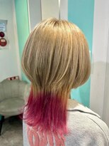 マティーナ ヘアー 池袋(Matina hair)&nbsp;【ウルフ/ミルクティーベージュ/ピンク】池袋美容室