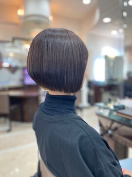 エルプリエ(elle brille) 都会的でモードな大人ボブ［用賀/髪質改善/ハイライト］