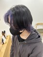 ソソ(soso.)&nbsp;インナーブリーチ紫色落ち綺麗です♪[木更津/髪質改善］