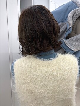 アニー 松戸(ANNI) 着物ヘア/ダークアッシュ/ミディアムレイヤーカット/松戸駅