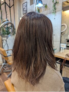 ミューズ 藤が丘店(MUSE) Befor/50代/白髪ぼかし×レイヤーカット