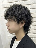 ビランチェ 池袋(bilancia) メンズウルフシャドウパーマ波巻きパーマツイストスパイラル池袋