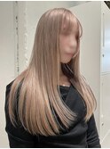 レイヤーカット×ミルクティーベージュ|栄