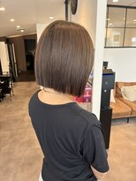 リアン 新城店(Rian) 切りっぱなしボブ/タッセルボブ/透明感/グレージュ