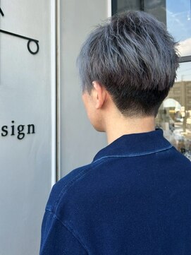 マップメンズデザイン(map men's design) シルバーアッシュ 刈り上げ ツーブロック メンズショート