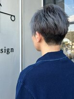 マップメンズデザイン(map men's design) シルバーアッシュ 刈り上げ ツーブロック メンズショート