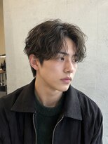 メンズヒペリカム(Men's hypericum)&nbsp;オリーブベージュ ゆる波巻きパーマ