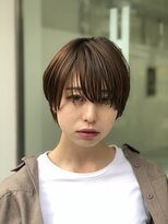 ヘッズ 市川(HEADS ex) 外カラーハネボブセクションカラーペールベージュグラデーション