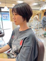 ヘア プロデュース キュオン(hair produce CUEON.)&nbsp;丸みショート×ラベンダーアッシュ