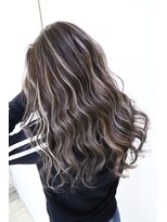 オズ 郡山桑野店(OZ)&nbsp;《オズ》グレージュハイライトブリーチダブルカラー#髪質改善