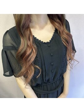 レヴェリー(REVERIE) #プルエクステ#ロング#レッドカラー