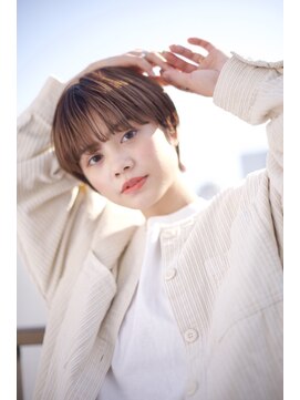 アーツ 茅ヶ崎(arts) 前髪/マチルダボブ/ピンクベージュ/インナーグレージュ/ショート