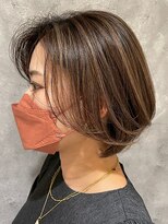 ソシエ 天王寺ミオ店 白髪ぼかしハイライト/大人女性/40代/50代/60代