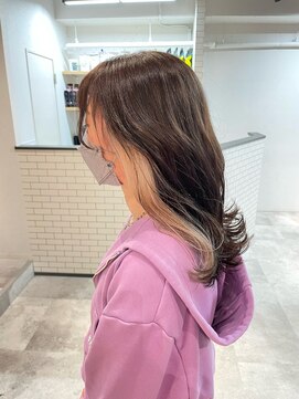 アイリー 名古屋(A/LEE) インナーカラーベージュ/ホワイトベージュ