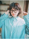ニュアンスパーマ/波ウェーブパーマ/切りっぱなし◎30代40代50代