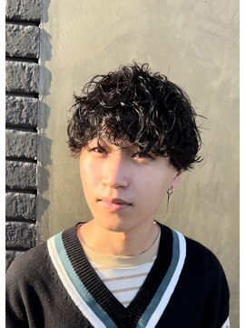 メンズギフト(men's GIFT) 刈り上げツーブロック波巻きスパイラルパーマ