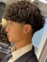 リット バイ フィフス 天文館店(Lit. by fifth)&nbsp;スパイラルパーマメンズマッシュセンターパートツイストパーマ