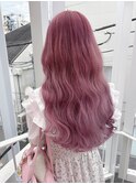 ピンク　ラベンダー　グラデーション　ゆめかわいい