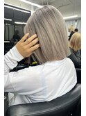 ～グレージュ×切りっぱなしボブ～　【Ria 大阪 梅田】