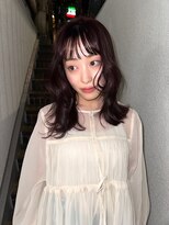 ヘン(hen) 【心斎橋】顔周りレイヤーラベンダーブラウン