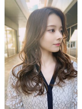 クーエフー(coo et fuu) レイヤーカットニュアンスパーマ　オリーブベージュ藤沢