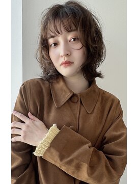 トリッカ シブヤ(TRICCA SHIBUYA) レイヤーミディアム/ニュアンスパーマ/レイヤーパーマ/前髪