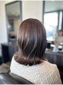 大人っぽブラウンベージュロブ