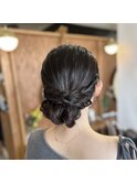 まとめ髪アレンジで大人っぽく♪/パーティースタイル/表参道