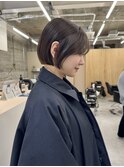 似合わせミニボブ/グレージュブラウン