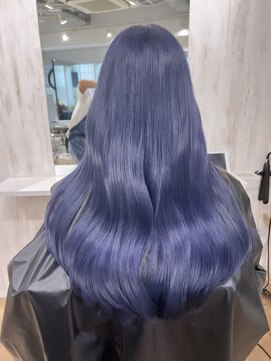 アンククロス 渋谷(ANKH CROSS) ブルーカラー/ヘアカラーブルー/ブルージュ/ブリーチ/韓国ヘア