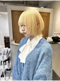 ウルフカット　ボブウルフ　ハイトーン　ケアブリーチ