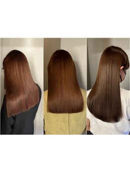 紫外線でダメージを受けた髪を内部から栄養補給*お洒落さを残した、毛先までまとまるうる艶髪が叶います◇