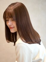 ガーデンヨコハマエスト(GARDEN YOKOHAMA est)&nbsp;ミディアムレイヤー 美髪 顔周りカット ワンカール レイヤー